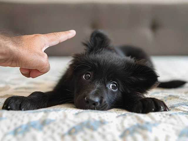 La adorable reacción de un cachorro al ser regañado: ¿Una actuación genuina?